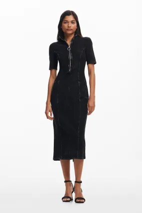 Vestit midi texà